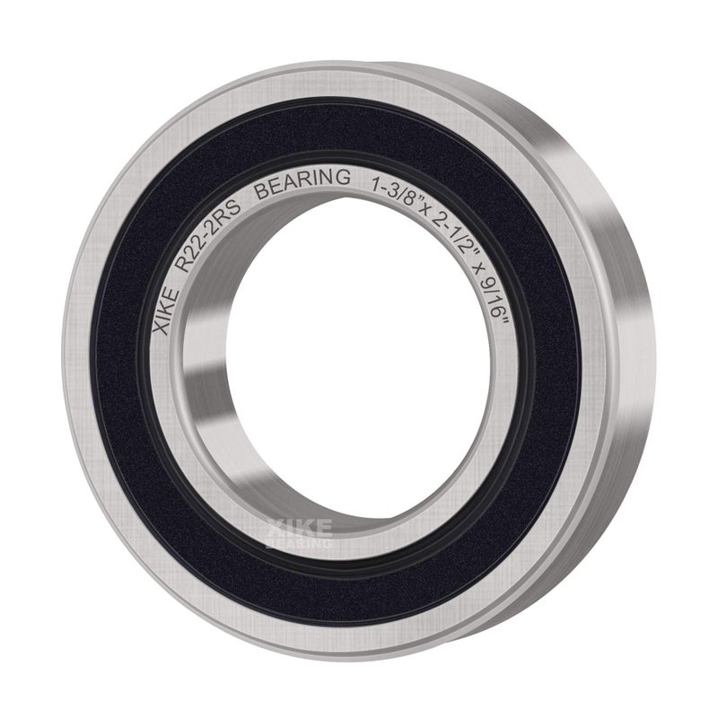 XiKe 4 Pcs R22-2RS Double Rubber Seal Bearings 1-3/8"" x 2-1/2"" x 9/16"", Pre-Lubricated and Stable Performance and Cost Effective, Deep Groove Ball Bearings. - Image 4